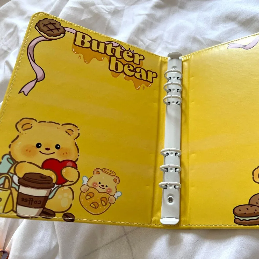 Adorable Butter Bear A5 Binder